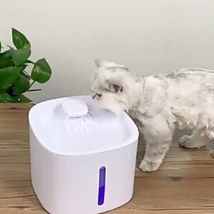 Bebedero-Fuente de Agua Luz Led Gatos