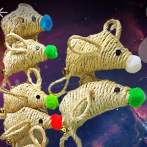 Ratón Juguete Gatos de Yute